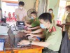 Công an huyện Phù Mỹ đẩy nhanh tiến độ cấp căn cước công dân.
