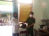 Công an xã Mỹ Phong trao trả tài sản cho người dân bị mất trộm máy bơm nước