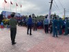 Lực lượng Công an huyện bảo đảm an toàn, an ninh, trật tự buổi Lễ.
