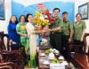 Lãnh đạo Công an tỉnh đã đến thăm Hội Liên hiệp Phụ nữ tỉnh