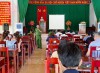 Cán bộ CA thị trấn Bình Dương tuyên truyền pháp luật về PCCC cho cán bộ và Nhân dân trên địa bàn thị trấn