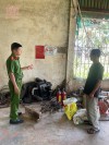 Công an xã Mỹ Phong, huyện Phù Mỹ tăng cường kiểm tra công tác phòng cháy, chữa cháy trong mùa nắng nóng.