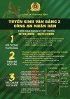 Công an tỉnh Bình Định thông báo tuyển sinh văn bằng 2 Công an nhân dân