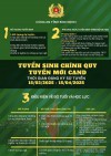 Công an tỉnh Bình Định thông báo tuyển sinh chính quy, tuyển mới Công an nhân dân.