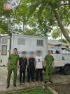 Công an xã Tây Sơn đưa 03 thanh thiếu niên vi phạm pháp luật vào Trường Giáo dưỡng.