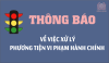 THÔNG BÁO CÔNG KHAI NỘI DUNG KẾ HOẠCH TTKS XỬ LÝ VI PHẠM THEO CHUYÊN ĐỀ