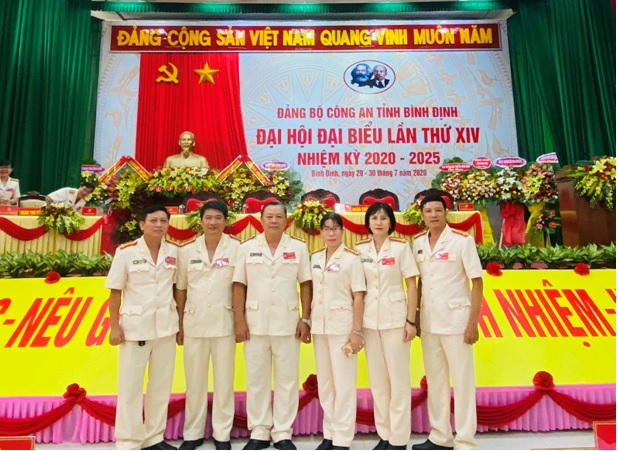 Đoàn đại biểu Chi bộ thanh tra dự Đại hội đại biểu Đảng bộ Công an tỉnh lần thứ XIV, nhiệm kỳ 2020-2025