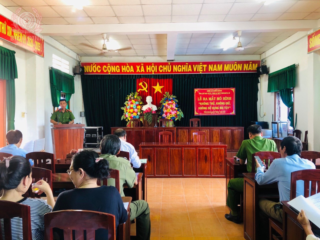 Công an xã Nhơn Khánh (thị xã An Nhơn)  ra mắt mô hình “Không thử, không giữ, không sử dụng ma tuý”