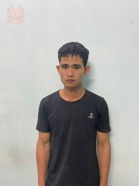 Đối tượng Nguyễn Thành Lập tại cơ quan Công an.