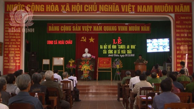Xã Hoài Châu là địa phương đầu tiên trong toàn tỉnh triển khai mô hình camera an ninh