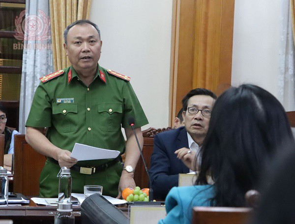 dai ta huynh bao nguyen pho giam doc cong an tinh bao cao tinh hinh antt truoc trong tet giap thin