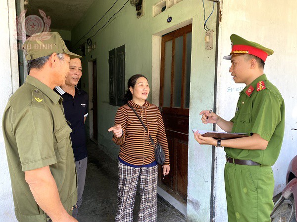 dai uy vo huu huan can bo ca xa phuoc son huyen tuy phuoc nam tinh hinh tai mot nha tro tren dia ban thon phung son
