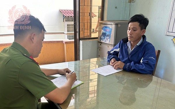 Nguyễn Văn Trương tại cơ quan Công an.