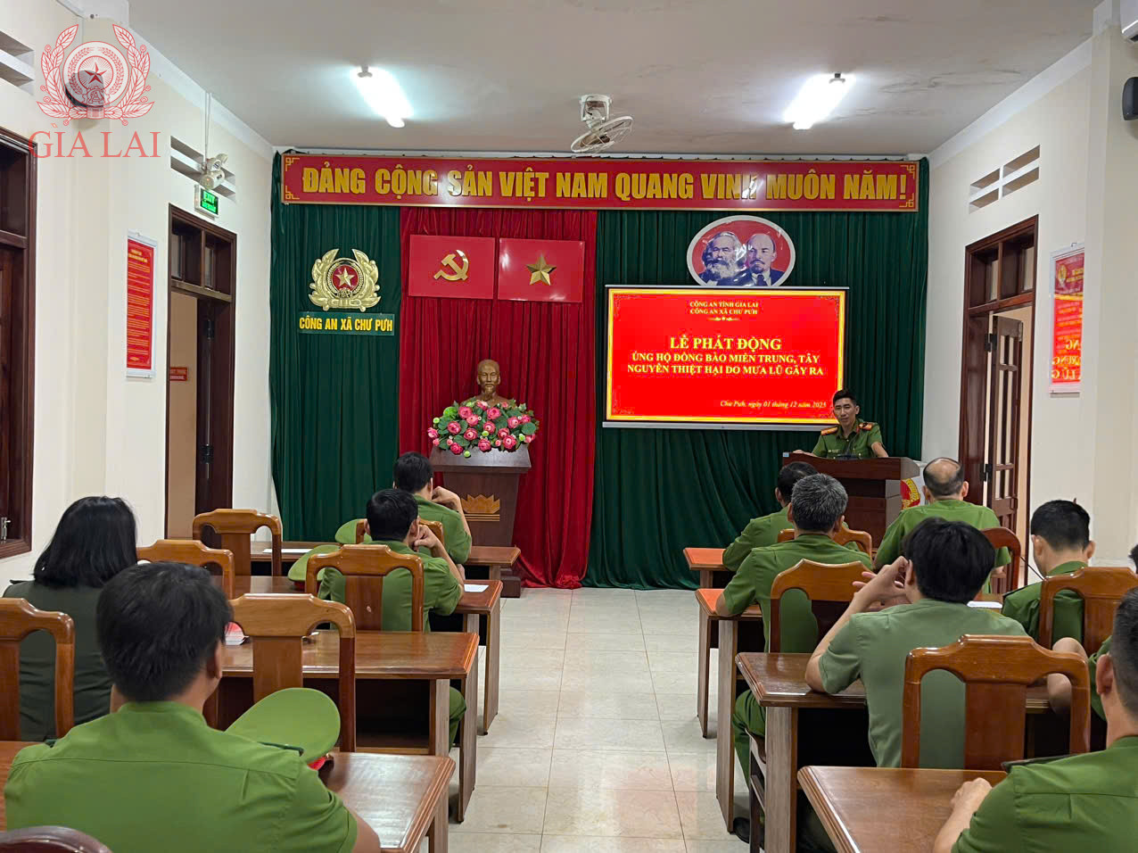 cbcs cong an xa chu puh huong ung le phat dong