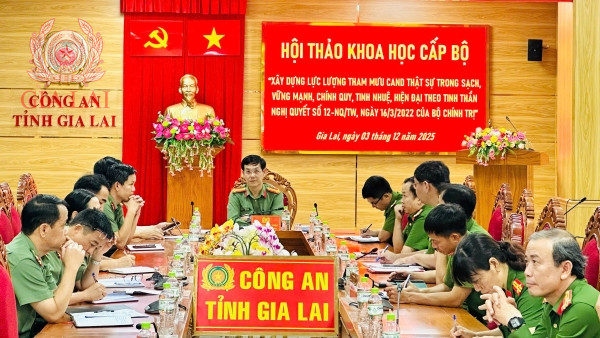 Toàn cảnh điểm cầu Gia Lai tham dự Hội thảo trực tuyến